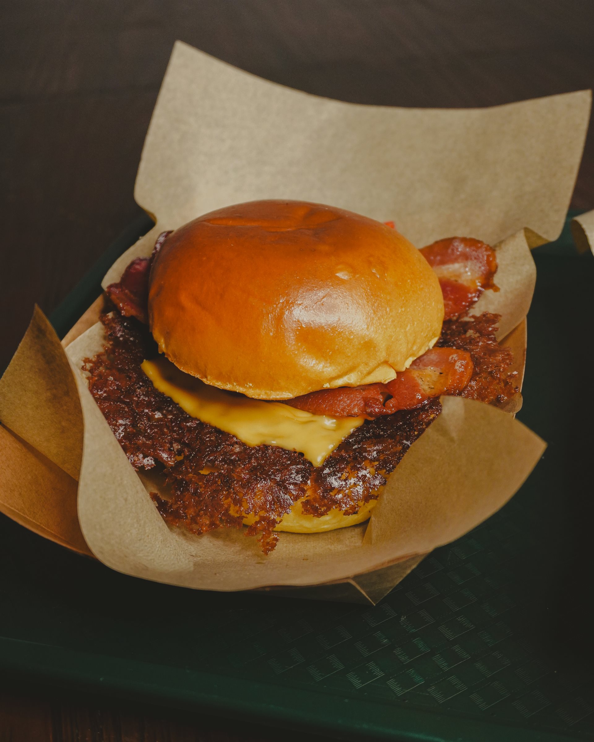 Smash burger con doble carne, bacon y cheddar de Bubble Smash Martos
